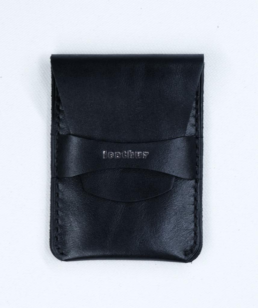 KUP-Y Black Soft Touch Leather Card Holder