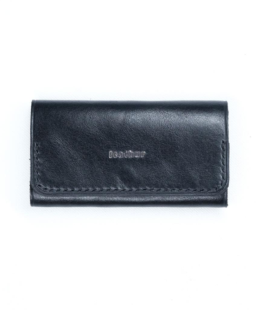 MU Black Soft Touch Leather Card Holder