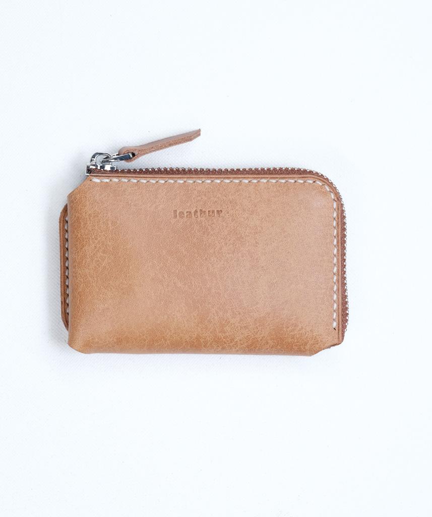 BOLD ZIP WALLET ROUND Amber Deri Kart ve Para Cüzdanı