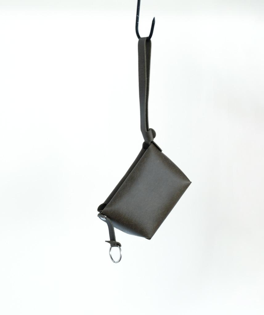 ORI MINI Khaki Leather Charm Bag